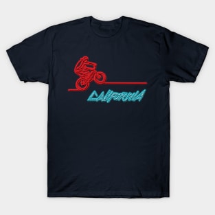 California BMX Cyber BMX Rider Sign Style Bike T-Shirt